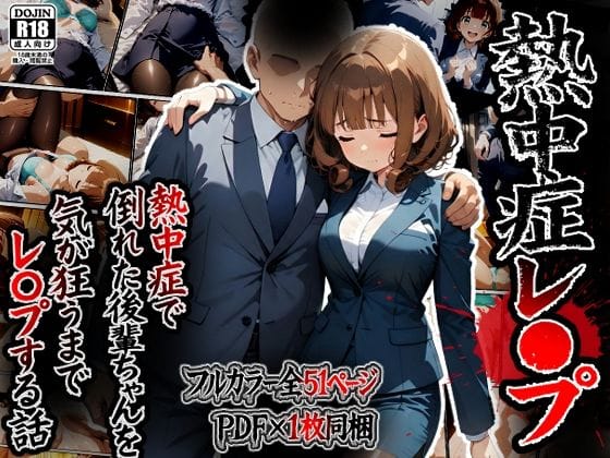 【漫画フルDL】d_715388 | 熱中症で倒れた後輩ちゃんをレ〇プする話 | ばななメモリアル