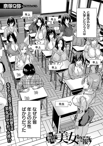 【漫画フルDL】b104atint02511 | 男は僕だけ！？全方位美女警報！！〈第1話〉 （奈塚Q弥） | 奈塚Q弥 MUJIN編集部