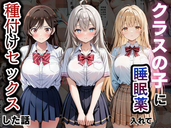 【漫画フルDL】d_817522 | クラスの子に睡眠薬入れて種付けセックスした話 〜水原〇鶴、椎名〇昼、アー〇ャ編〜 | とろける果実